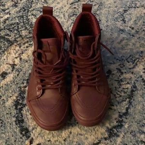 Burgundy Vans
